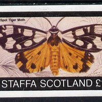 Staffa 1982 Moths (Tiger Moth) imperf souvenir sheet (£1 value) unmounted mint