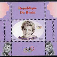 Benin 2009 Princess Diana, Kennedy & Olympics #15 individual perf deluxe sheet, unmounted mint. Note this item is privately produced and is offered purely on its thematic appeal