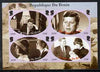 Benin 2009 John F Kennedy imperf sheetlet containing 4 values, unmounted mint. Note this item is privately produced and is offered purely on its thematic appeal
