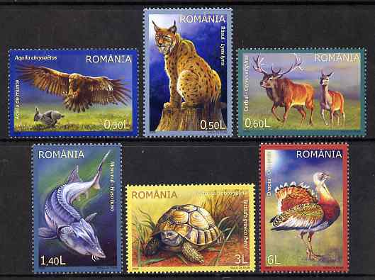 Rumania 2009 Wildlife perf set of 6 unmounted mint