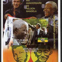 Chad 2008 Nelson Mandela 90th Birthday imperf m/sheet #1 also shows Beckham & Gandhi, unmounted mint. Note this item is privately produced and is offered purely on its thematic appeal.