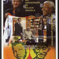 Chad 2008 Nelson Mandela 90th Birthday imperf m/sheet #3 also shows Beckham & Gandhi, unmounted mint. Note this item is privately produced and is offered purely on its thematic appeal.