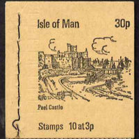 Isle of Man 1973 Peel Castle 30p booklet (buff cover) complete and fine, SG SB3a