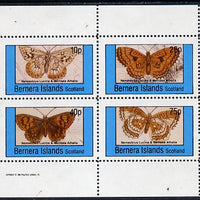 Bernera 1982 Butterflies (Nemeobius L & Melitaea A) perf,set of 4 values (10p to 75p) unmounted mint