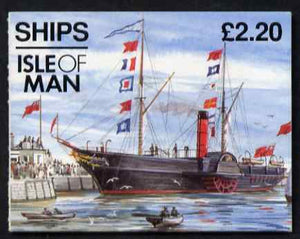 Isle of Man 1993 Ships £2.20 booklet (Tynwald II) complete and fine, SG SB33