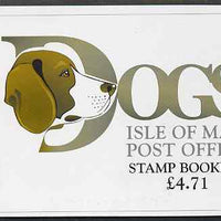 Isle of Man 1996 Dogs £4.71 booklet complete and fine, SG SB43