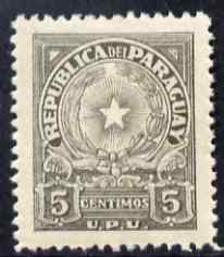 Paraguay 1946-57 Arms 5c grey unmounted mint SG 631