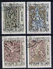 Laos 1967 Buddhist Art perf set of 4 fine cds used, SG 204-7