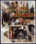 Benin 2005 The Beatles perf souvenir sheet unmounted mint. Note this item is privately produced and is offered purely on its thematic appeal (Mohamed Ali in background)