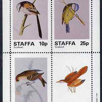 Staffa 1981 Birds #81 perf sheetlet containing set of 4 values unmounted mint