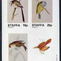 Staffa 1981 Birds #81 imperf sheetlet containing set of 4 values unmounted mint
