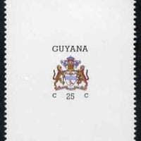 Guyana 1985 Arms of Guyana 25c vertical format without watermark unmounted mint SG 1534b
