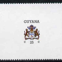 Guyana 1986 Arms of Guyana 25c horizontal format with watermark unmounted mint SG 1808b