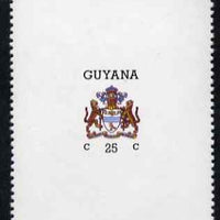 Guyana 1986 Arms of Guyana 25c vertical format with watermark unmounted mint SG 1807b