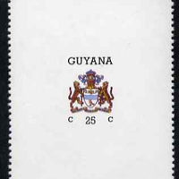 Guyana 1986 Arms of Guyana 25c vertical format with watermark unmounted mint SG 1807b