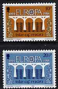 Isle of Man 1984 Europa (CEPT 25th Anniversary Logo) set of 2 unmounted mint, SG 265-66