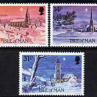 Isle of Man 1985 Christmas - Manx Churches set of 3 unmounted mint, SG 303-305