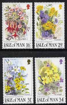 Isle of Man 1987 Wild Flowers set of 4 unmounted mint, SG 354-57
