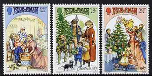Isle of Man 1987 Christmas - Victorian Scenes set of 3 unmounted mint, SG 358-60