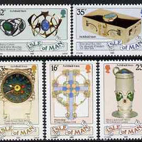 Isle of Man 1989 125th Birth Anniversary of Archibald Knox (artist and designer) set of 5 unmounted mint, SG 403-07