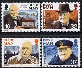 Isle of Man 1990 Churchill 25th Death Anniversary set of 4 unmounted mint, SG 455-58