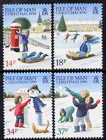 Isle of Man 1990 Christmas set of 4 unmounted mint, SG 459-62