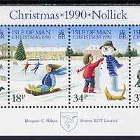 Isle of Man 1990 Christmas m/sheet unmounted mint, SG MS463