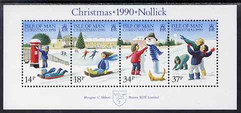 Isle of Man 1990 Christmas m/sheet unmounted mint, SG MS463