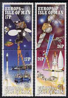 Isle of Man 1991 Europa - Europe in Space set of 4 unmounted mint, SG 474-77