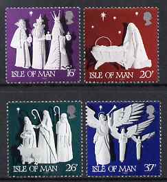 Isle of Man 1991 Christmas - Paper Sculptures set of 4 unmounted mint, SG 496-99