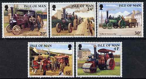 Isle of Man 1995 Steam Traction Engines set of 5 unmounted mint, SG 629-33