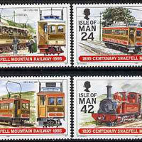 Isle of Man 1995 Centenary of Snaefell Mountain Railway set of 4 unmounted mint, SG 634-37