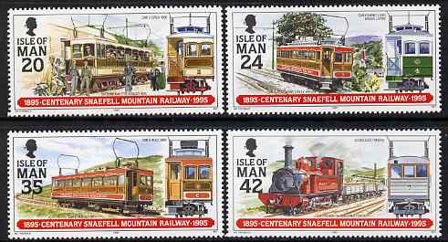 Isle of Man 1995 Centenary of Snaefell Mountain Railway set of 4 unmounted mint, SG 634-37