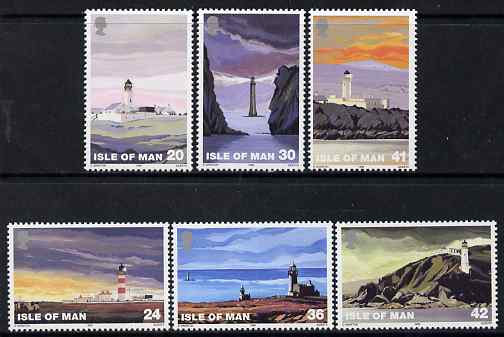 Isle of Man 1996 Lighthouses set of 6 unmounted mint, SG 672-77