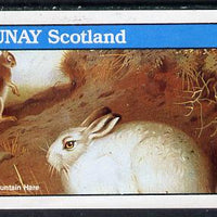 Grunay 1982 Animals (Mountain Hare) imperf souvenir sheet (£1 value) unmounted mint