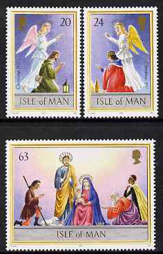 Isle of Man 1997 Christmas set of 3 unmounted mint, SG 765-67