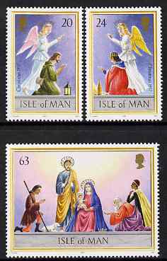 Isle of Man 1997 Christmas set of 3 unmounted mint, SG 765-67