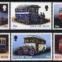 Isle of Man 1999 Manx Buses set of 6 unmounted mint, SG 845-50