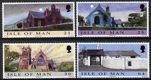 Isle of Man 1999 Christmas - Churches set of 4 unmounted mint, SG 857-60