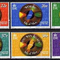 Isle of Man 1999 Legends of Music - The Bee Gees set of 6 unmounted mint, SG 861-66