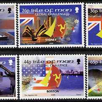 Isle of Man 2000 BT Global Challenge Round the World Yacht Race set of 6 unmounted mint, SG 901-06