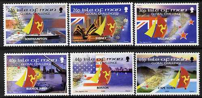 Isle of Man 2000 BT Global Challenge Round the World Yacht Race set of 6 unmounted mint, SG 901-06
