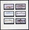Staffa 1982 Fish #06 (Spined Loach, Pilchard, Char etc) imperf set of 6 values (15p to 75p) unmounted mint