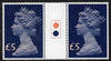 Great Britain 1977-87 Machin - Large Format £5 traffic light gutter pair unmounted mint SG 1028