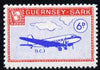 Guernsey - Sark 1966 Aircraft 6d Douglas DC-3 with Europa overprint omitted unmounted mint (blocks available price pro-rata) see note after Rosen CS 101