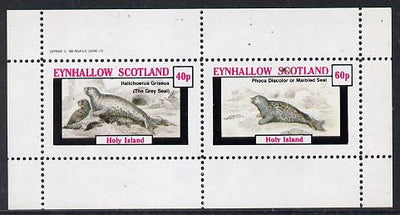 Eynhallow 1982 Animals #09 (Grey Seal & Marbled Seal) perf,set of 2 values (40p & 60p) unmounted mint