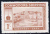 Guernsey - Sark 1961 definitive - Commodore Shipping 1s pale brown unmounted mint Rosen CS 19