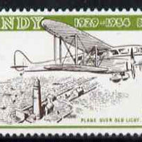 Lundy 1954 definitive Airmail 2p De Havilland Rapide & Lighthouse unmounted mint Rosen LU 101