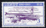 Lundy 1954 definitive Airmail 3p De Havilland Comet unmounted mint Rosen LU 102