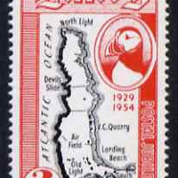 Lundy 1954 definitive Postage 2p Map unmounted mint Rosen LU 94
